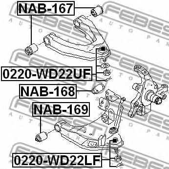 Купить запчасть FEBEST - 0220WD22UF 