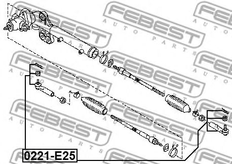 Купить запчасть FEBEST - 0221E25 