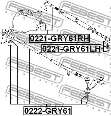 Купить запчасть FEBEST - 0221GRY61LH 