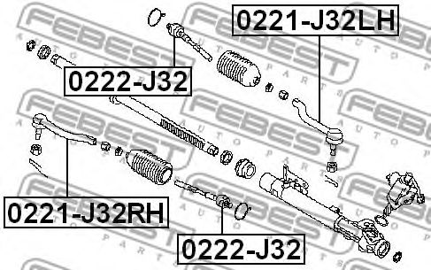 Купить запчасть FEBEST - 0221J32RH 