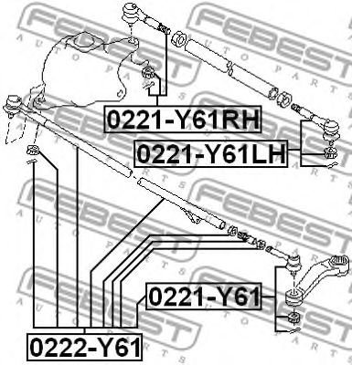 Купить запчасть FEBEST - 0221Y61 