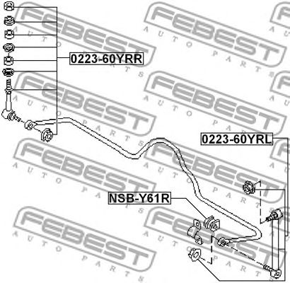 Купить запчасть FEBEST - 022360YRR 
