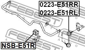 Купить запчасть FEBEST - 0223E51RR 