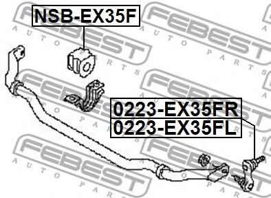 Купить запчасть FEBEST - 0223EX35FL 
