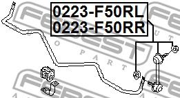 Купить запчасть FEBEST - 0223F50RL 