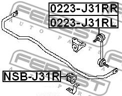 Купить запчасть FEBEST - 0223J31RR 