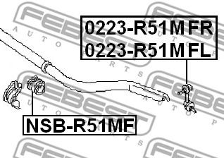 Купить запчасть FEBEST - 0223R51MFR 