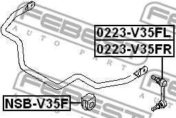 Купить запчасть FEBEST - 0223V35FL 