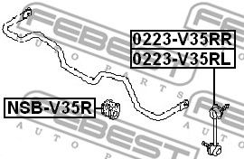 Купить запчасть FEBEST - 0223V35RL 