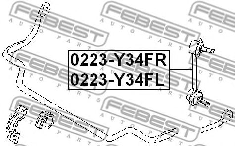 Купить запчасть FEBEST - 0223Y34FL 