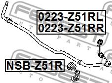 Купить запчасть FEBEST - 0223Z51RR 