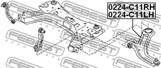 Купить запчасть FEBEST - 0224C11RH 
