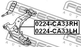 Купить запчасть FEBEST - 0224CA33LH 