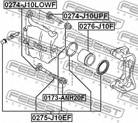 Купить запчасть FEBEST - 0274J10UPF 
