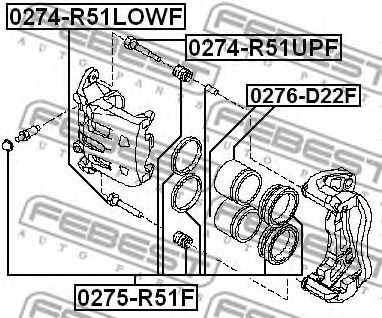 Купить запчасть FEBEST - 0274R51UPF 