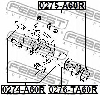 Купить запчасть FEBEST - 0275A60R 
