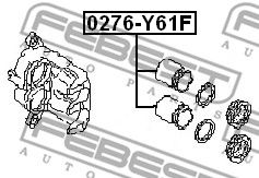 Купить запчасть FEBEST - 0276Y61F 