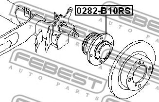 Купить запчасть FEBEST - 0282B10RS 