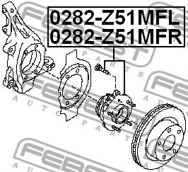Купить запчасть FEBEST - 0282Z51MFR 