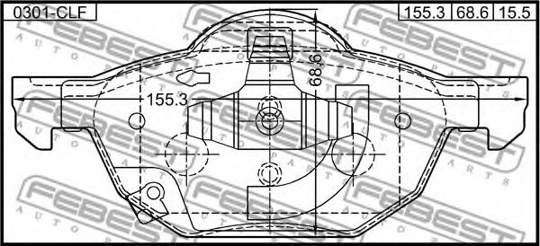 Купить запчасть FEBEST - 0301CLF 
