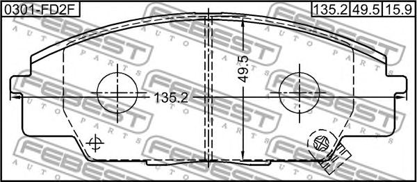 Купить запчасть FEBEST - 0301FD2F 