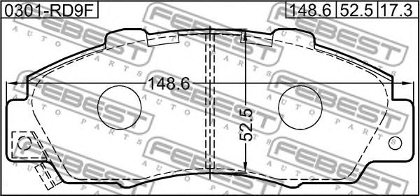 Купить запчасть FEBEST - 0301RD9F 