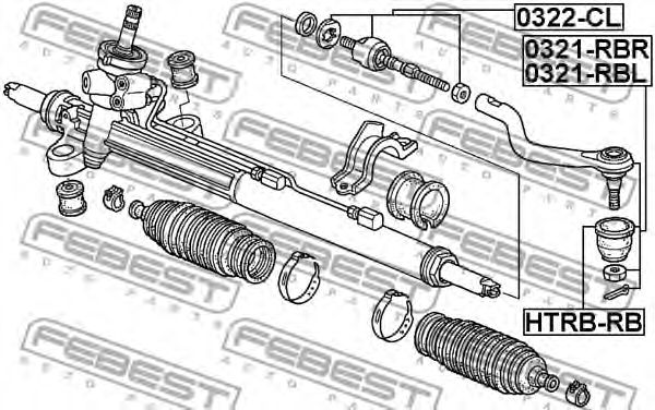 Купить запчасть FEBEST - 0321RBR 