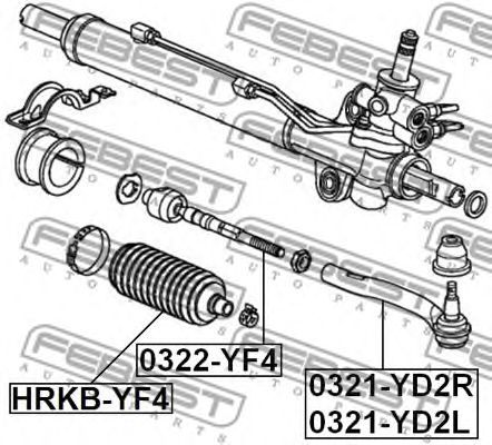 Купить запчасть FEBEST - 0321YD2R 