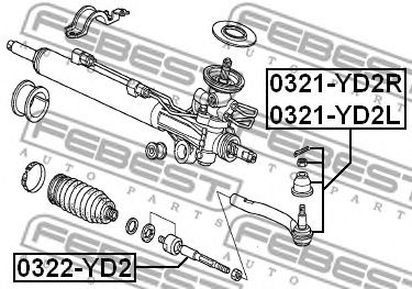 Купить запчасть FEBEST - 0322YD2 