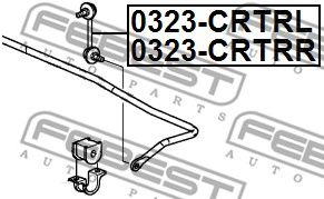 Купить запчасть FEBEST - 0323CRTRR 