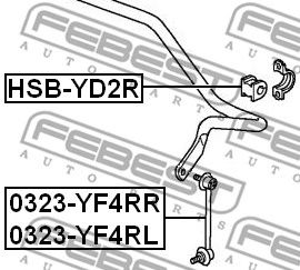 Купить запчасть FEBEST - 0323YF4RR 