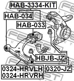 Купить запчасть FEBEST - 0324HRVLH 