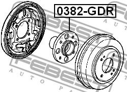 Купить запчасть FEBEST - 0382GDR 