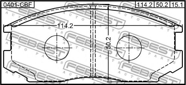 Купить запчасть FEBEST - 0401CBF 