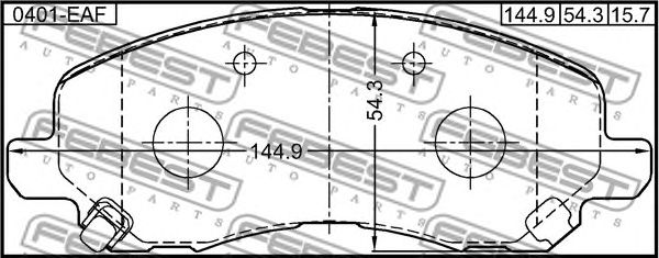 Купить запчасть FEBEST - 0401EAF 