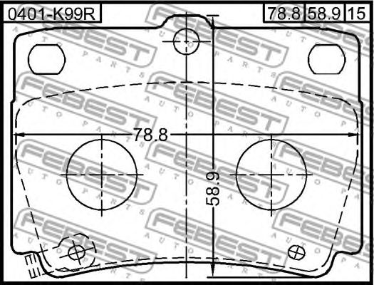 Купить запчасть FEBEST - 0401K99R 