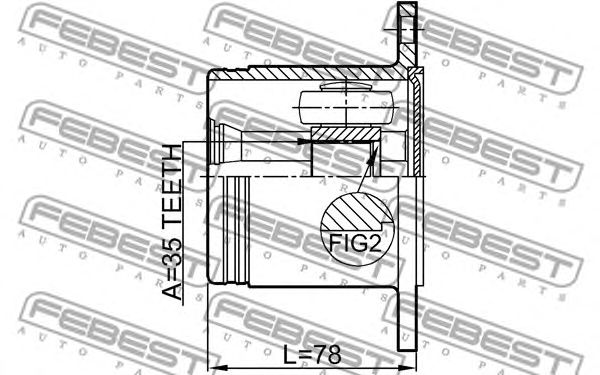 Купить запчасть FEBEST - 0411V97RH 