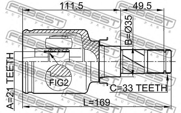 Купить запчасть FEBEST - 0411Z30 