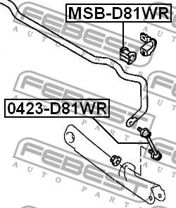 Купить запчасть FEBEST - 0423D81WR 