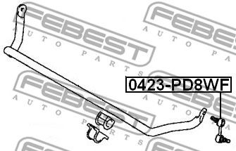 Купить запчасть FEBEST - 0423PD8WF 