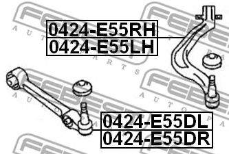 Купить запчасть FEBEST - 0424E55LH 