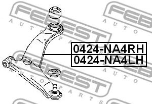 Купить запчасть FEBEST - 0424NA4LH 