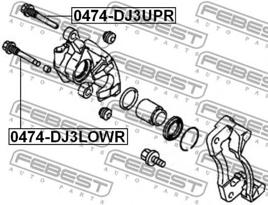 Купить запчасть FEBEST - 0474DJ3UPR 