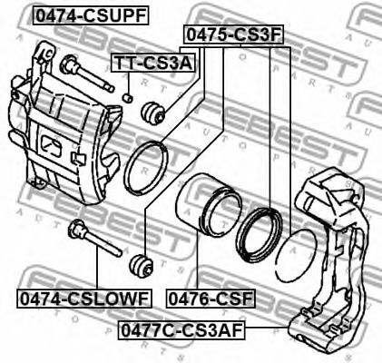 Купить запчасть FEBEST - 0475CS3F 