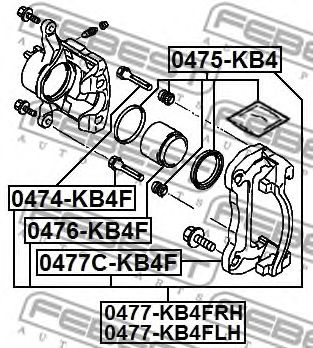 Купить запчасть FEBEST - 0477KB4FLH 