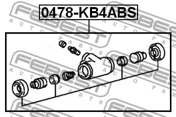 Купить запчасть FEBEST - 0478KB4ABS 