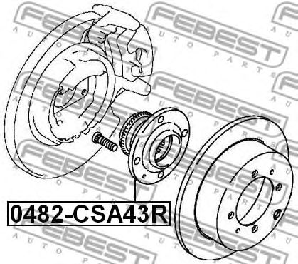 Купить запчасть FEBEST - 0482CSA43R 