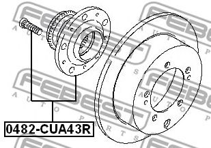 Купить запчасть FEBEST - 0482CUA43R 