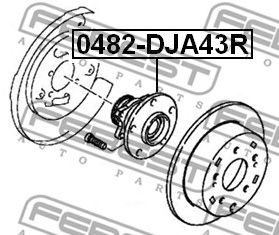 Купить запчасть FEBEST - 0482DJA43R 