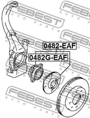 Купить запчасть FEBEST - 0482GEAF 